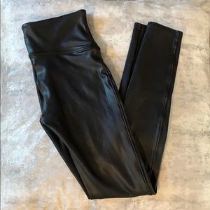 Spanx faux-leather leggings